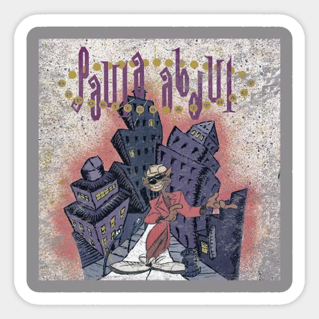 Paula Abdul "Opposites Attract" Retro Vinyl Artwork Distressed Sticker by HDC Designs